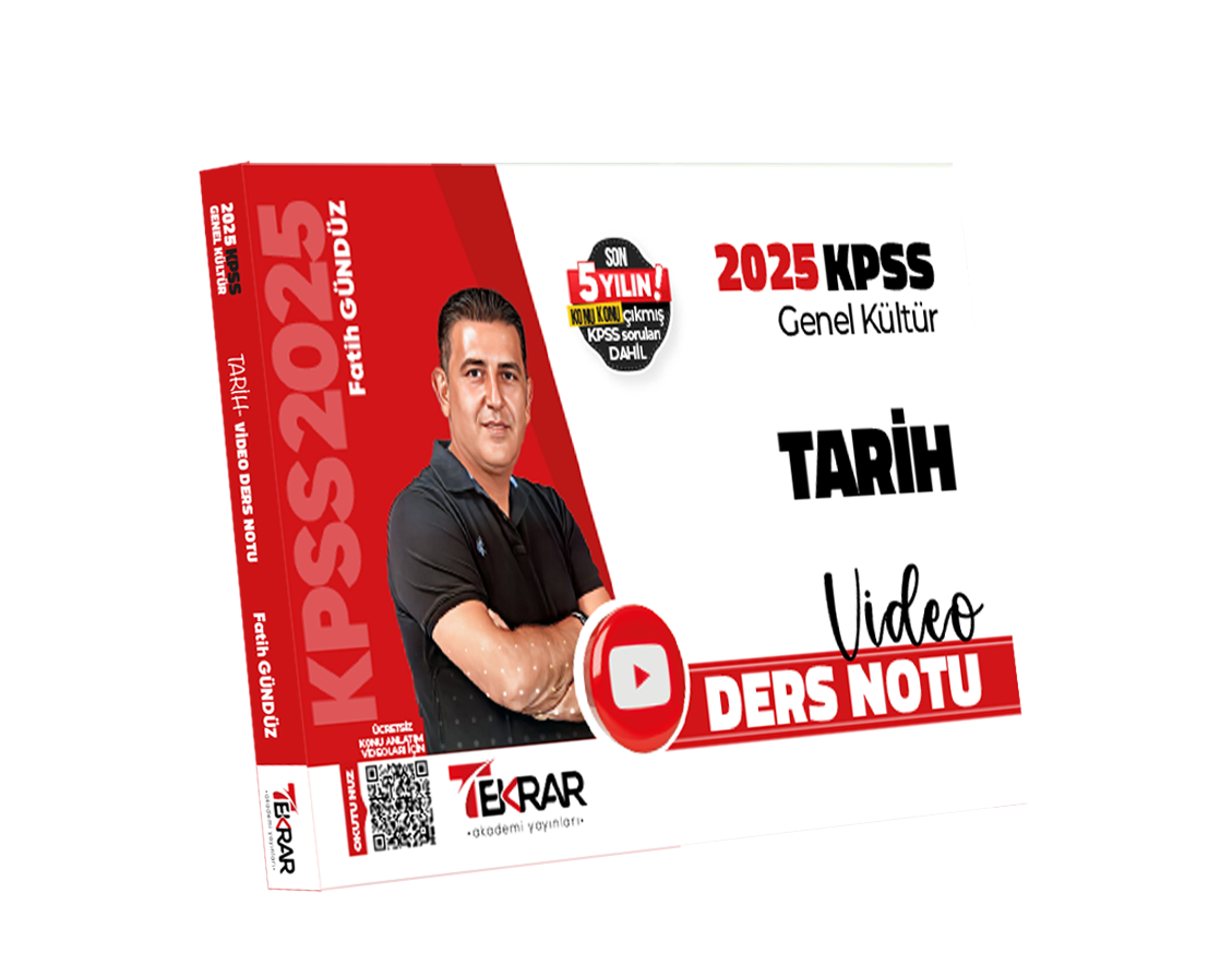 2025 KPSS TARİH VİDEO DERS NOTU