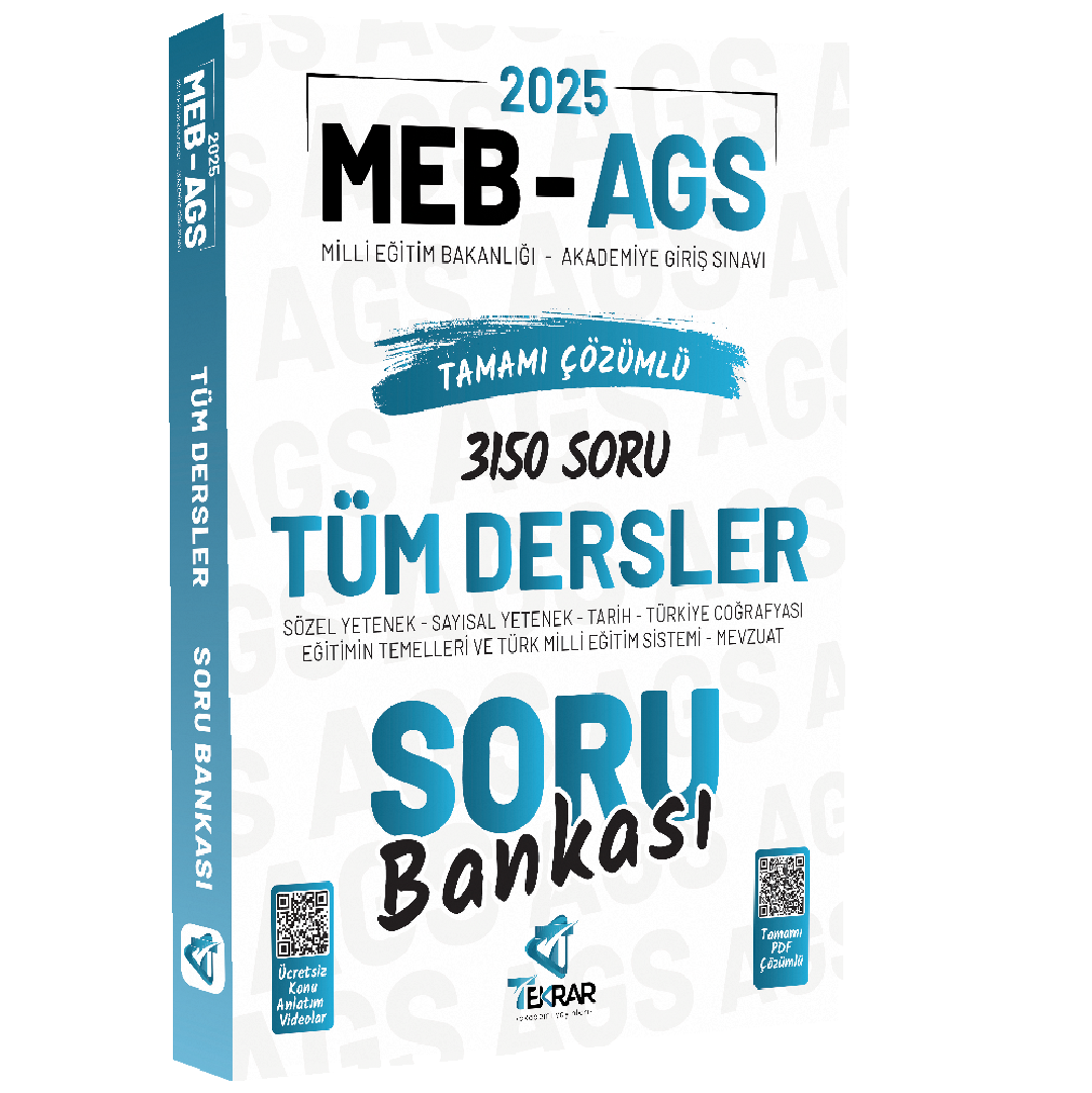 MEB AGS TÜM DERSLER SORU BANKASI
