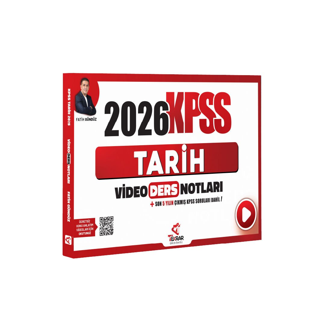 2026 KPSS TARİH VİDEO DERS NOTU